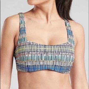 Athleta prismatic bra sized bikini top 34D/DD NWOT